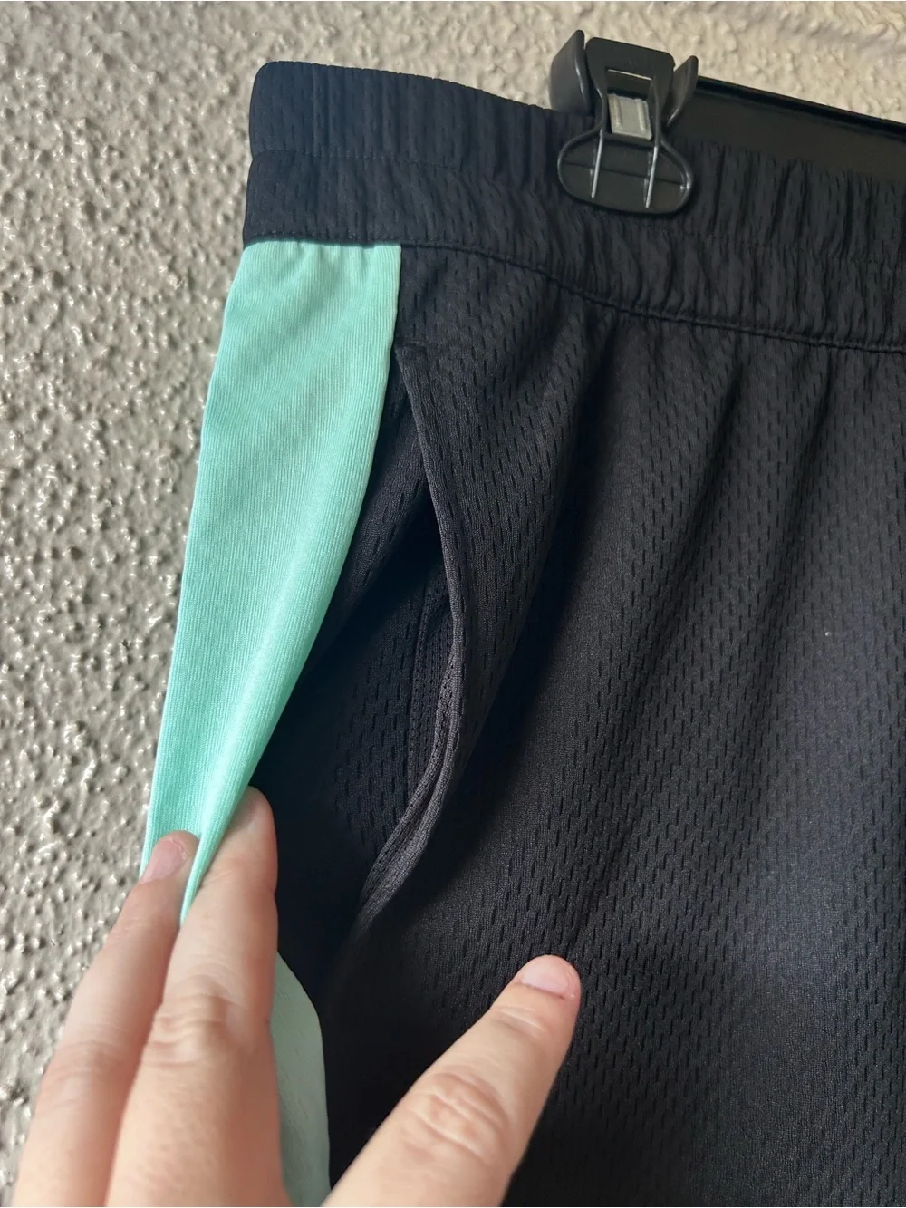 Adidas Mesh Basketball Training Shorts Black Mint ADVR0829 Mens XL NWT